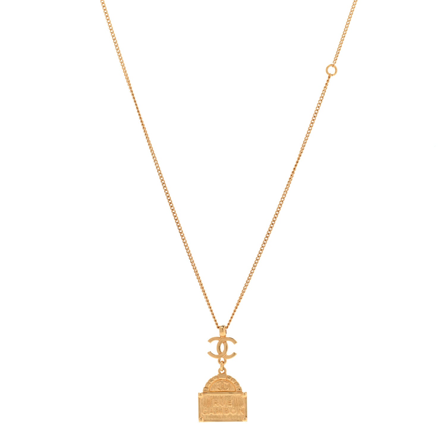 Chanel Metal CC Rue Cambon Necklace Necklace Gold 1 of 6