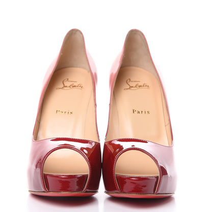 Christian Louboutin Patent Degrade New Very Prive 120 Pumps 40.5 Carmin Ronsard 2 of 11
