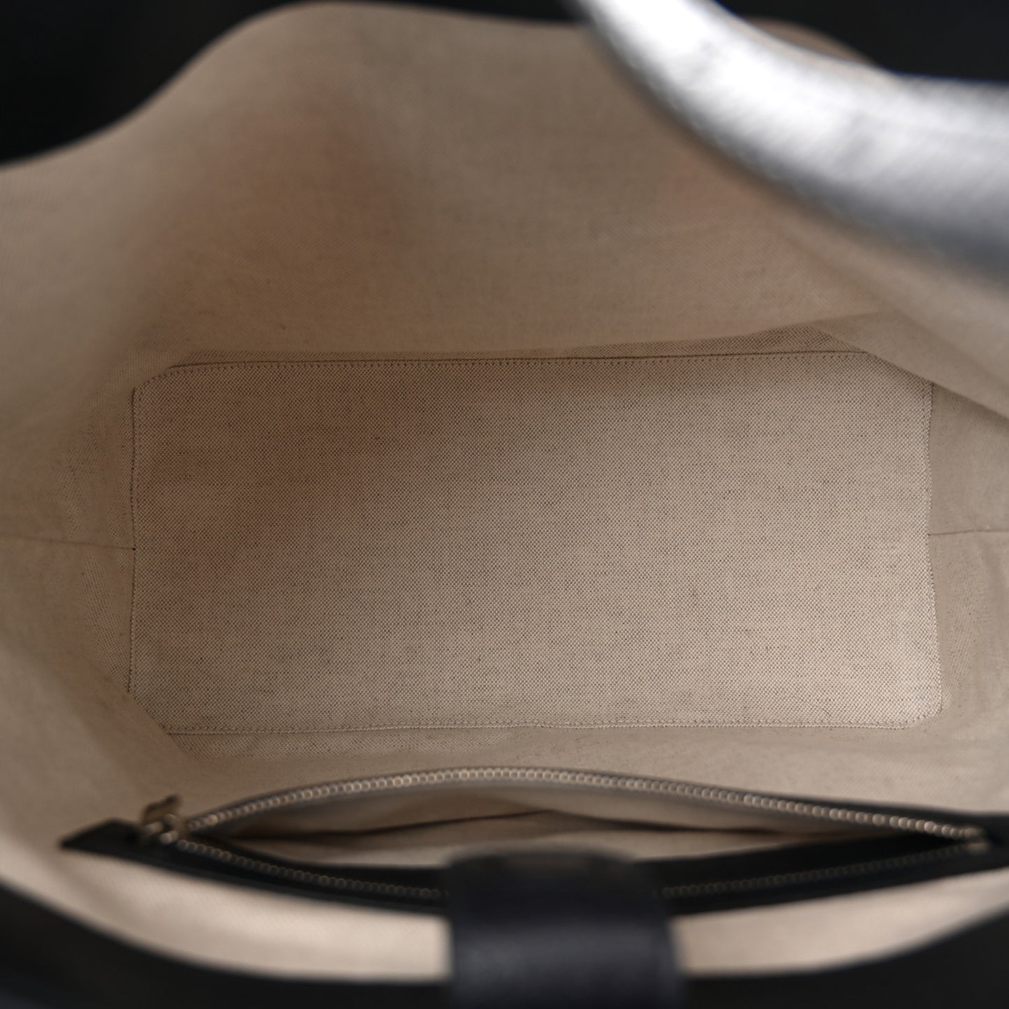 GG Supreme Monogram Web Large Ophidia Shoulder Bag Beige Navy