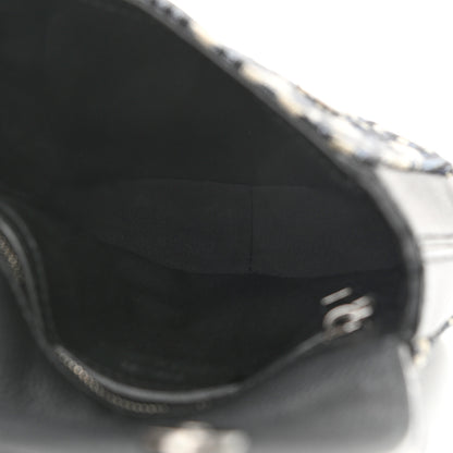 Christian Dior Oblique Saddle Pouch Blue 5 of 10