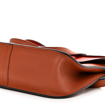 Hermes Taurillon Clemence Verso Halzan 25 Cuivre Capucine 10 of 10