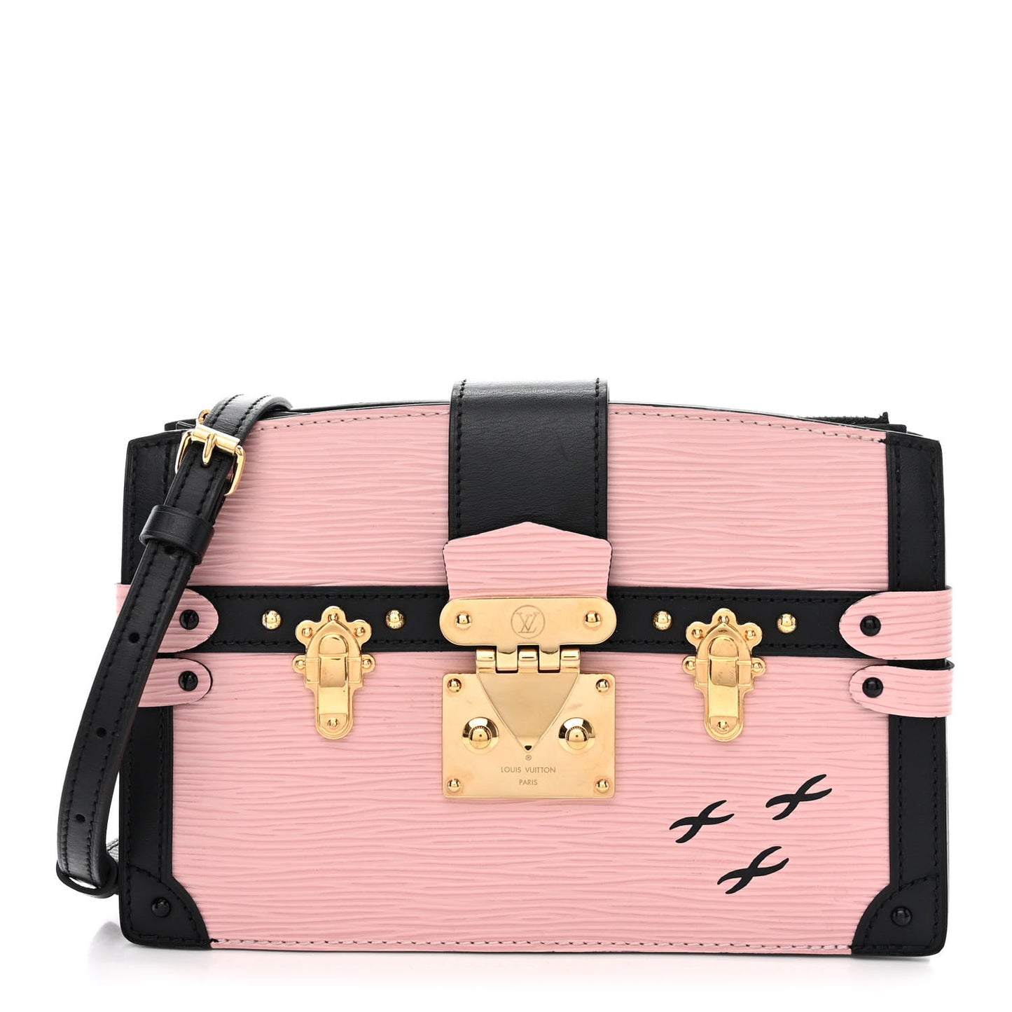 Epi Trunk Clutch Rose Ballerine