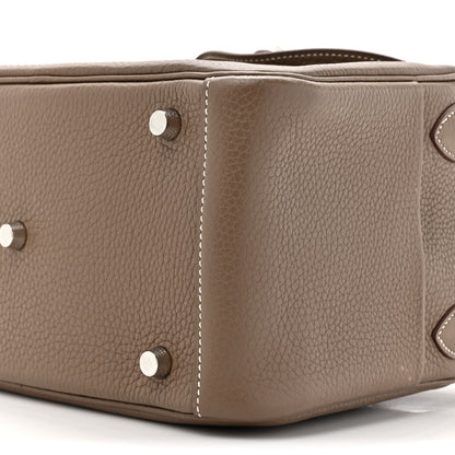 Hermes Taurillon Clemence Lindy 26 Etoupe 9 of 13