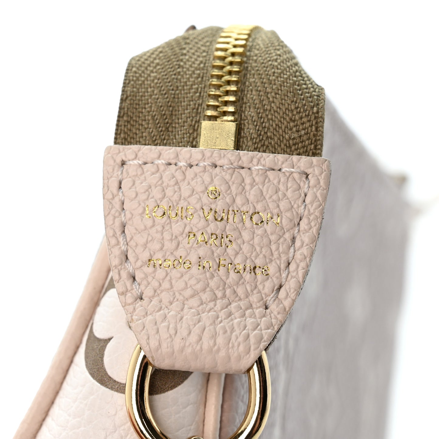Empreinte Spring in the City Mini Pochette Accessories Kaki Beige Cream