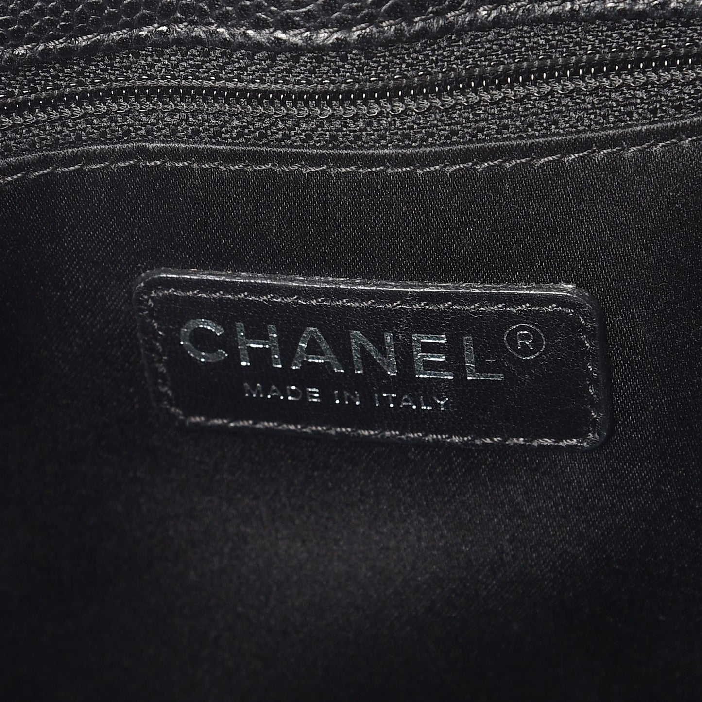 Caviar Quilted Grand Shopping Tote GST Black
