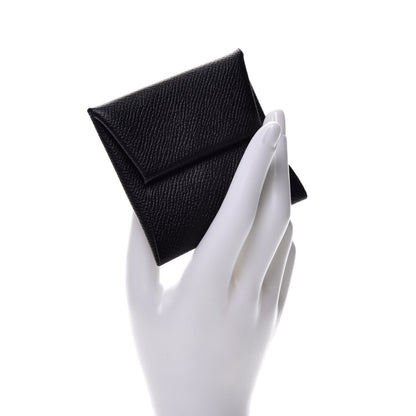 Hermes Epsom Bastia Coin Purse Black 2 of 8