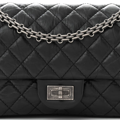 Chanel Aged Calfskin Quilted 2.55 Reissue 225 Flap Black 8 of 10