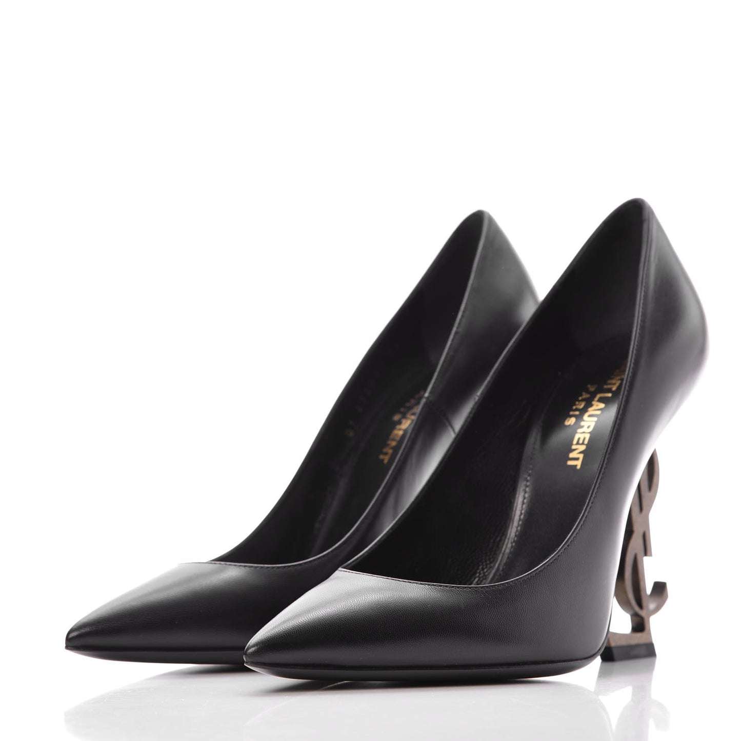 Calfskin Opyum 100 Pumps 35 Black Gold