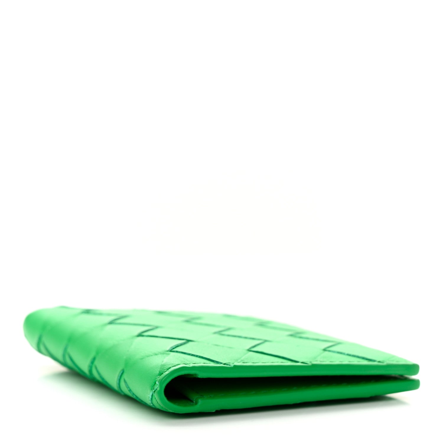 Bottega Veneta Calfskin Intrecciato Flap Card Case Parakeet 4 of 13