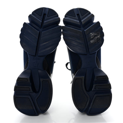 Christian Dior Neoprene Rubber Womens D-Connect Sneakers 35 Indigo Blue 5 of 13
