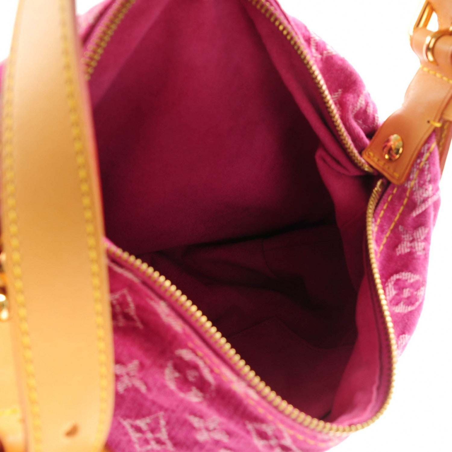Louis Vuitton Denim Baggy PM Fuchsia 5 of 7