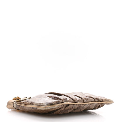 Gucci Crystal Monogram Babouska Wristlet Dark Brown 4 of 7