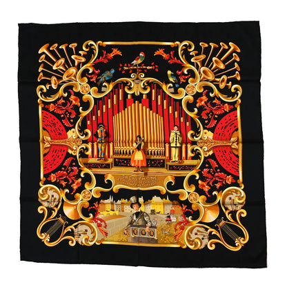 Hermes Silk Orgauphone Et Autres Mecaniques Scarf 90 1 of 4