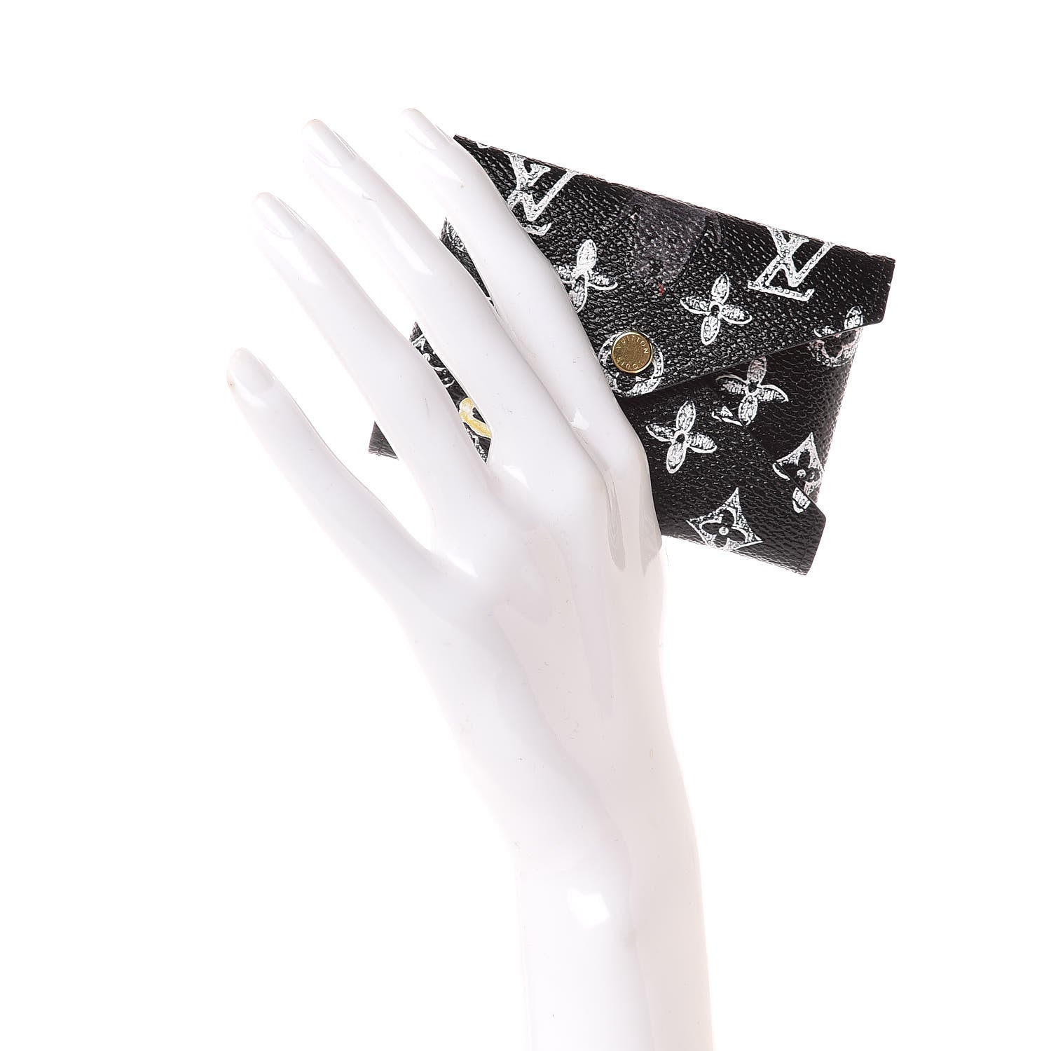 Louis Vuitton Catogram Small Kirigami Pochette Insert Black White 2 of 7