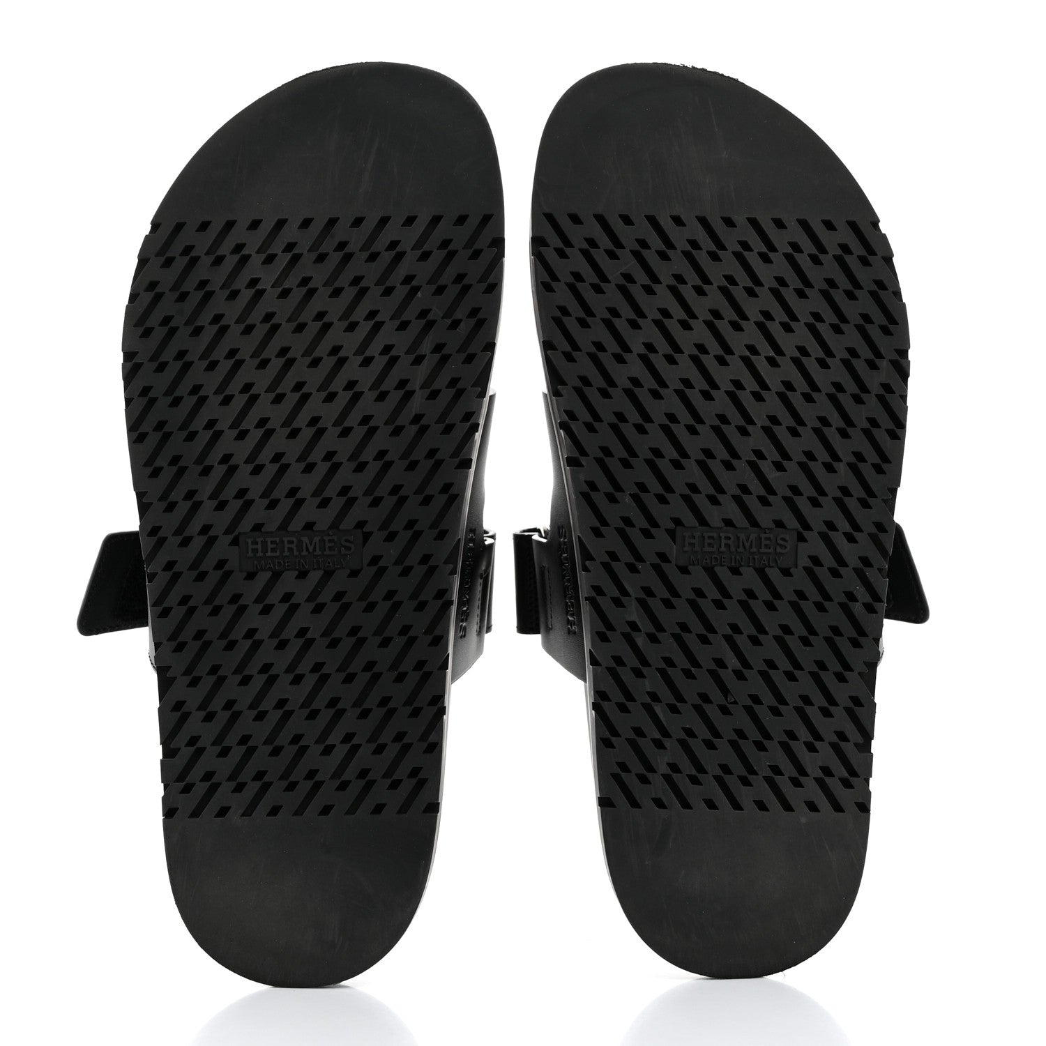 Hermes Calfskin Womens Chypre Sandals 40 Black 5 of 9