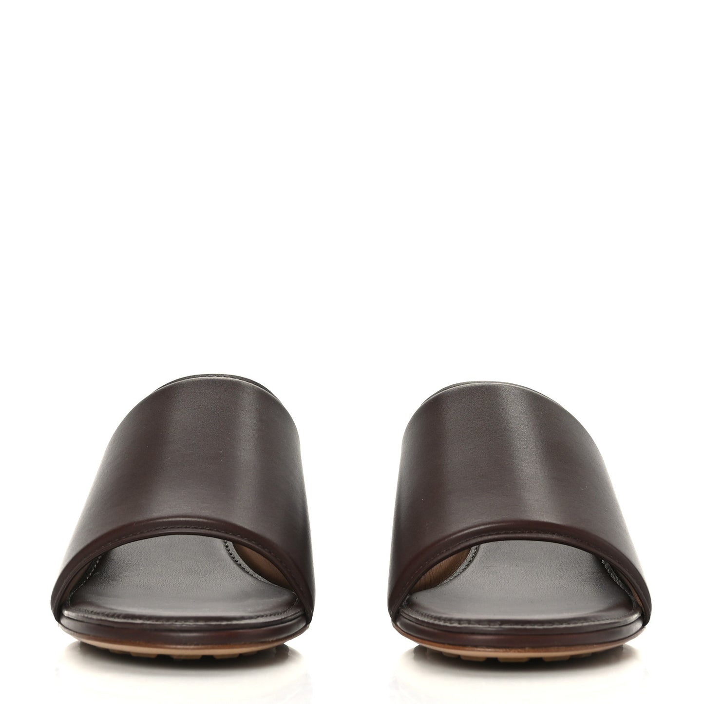 Vienna Calfskin The Band Mule Sandals 38 Bitter Chocolate