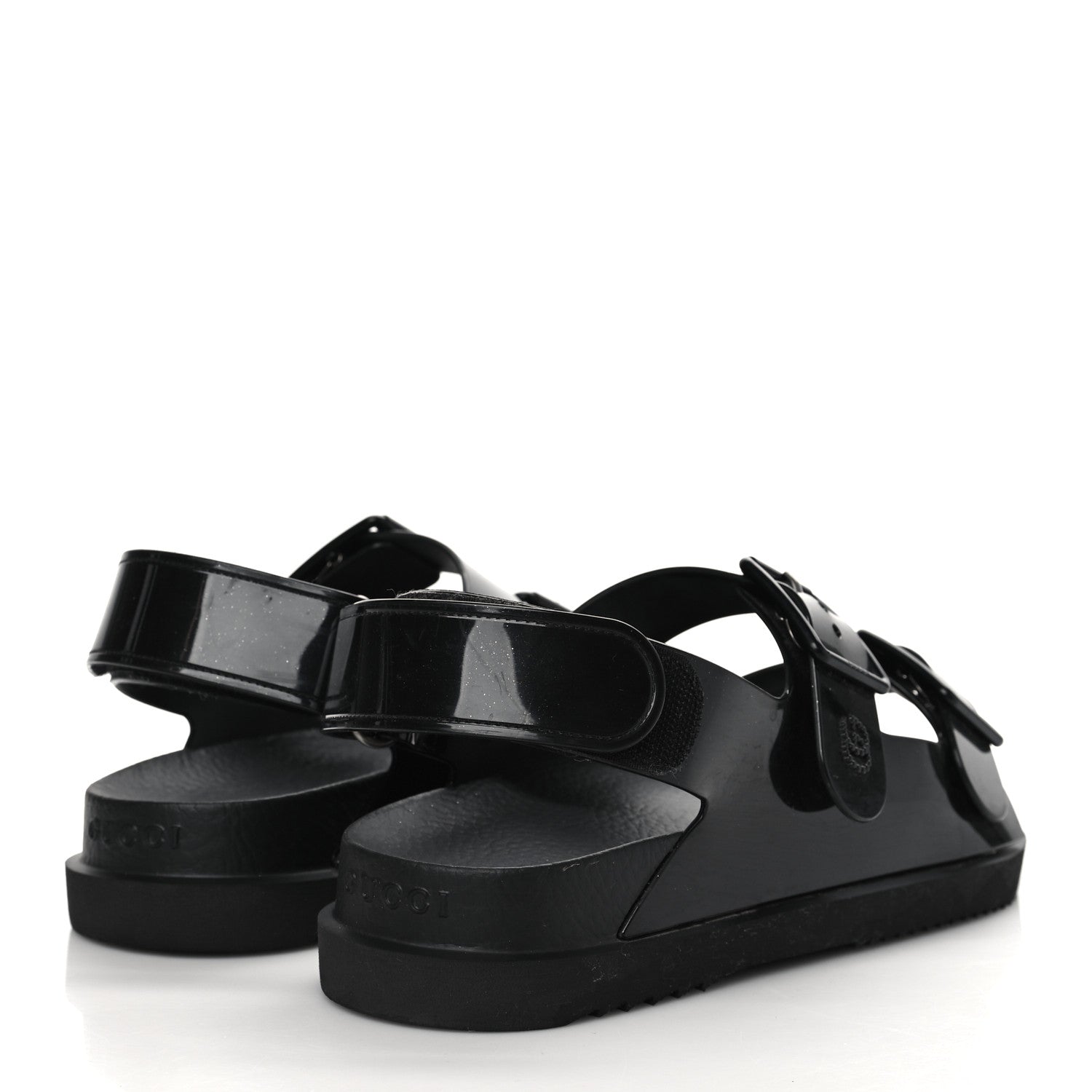 Gucci Rubber Mini Double G Womens Isla Dad Sandals 38 Black 4 of 7