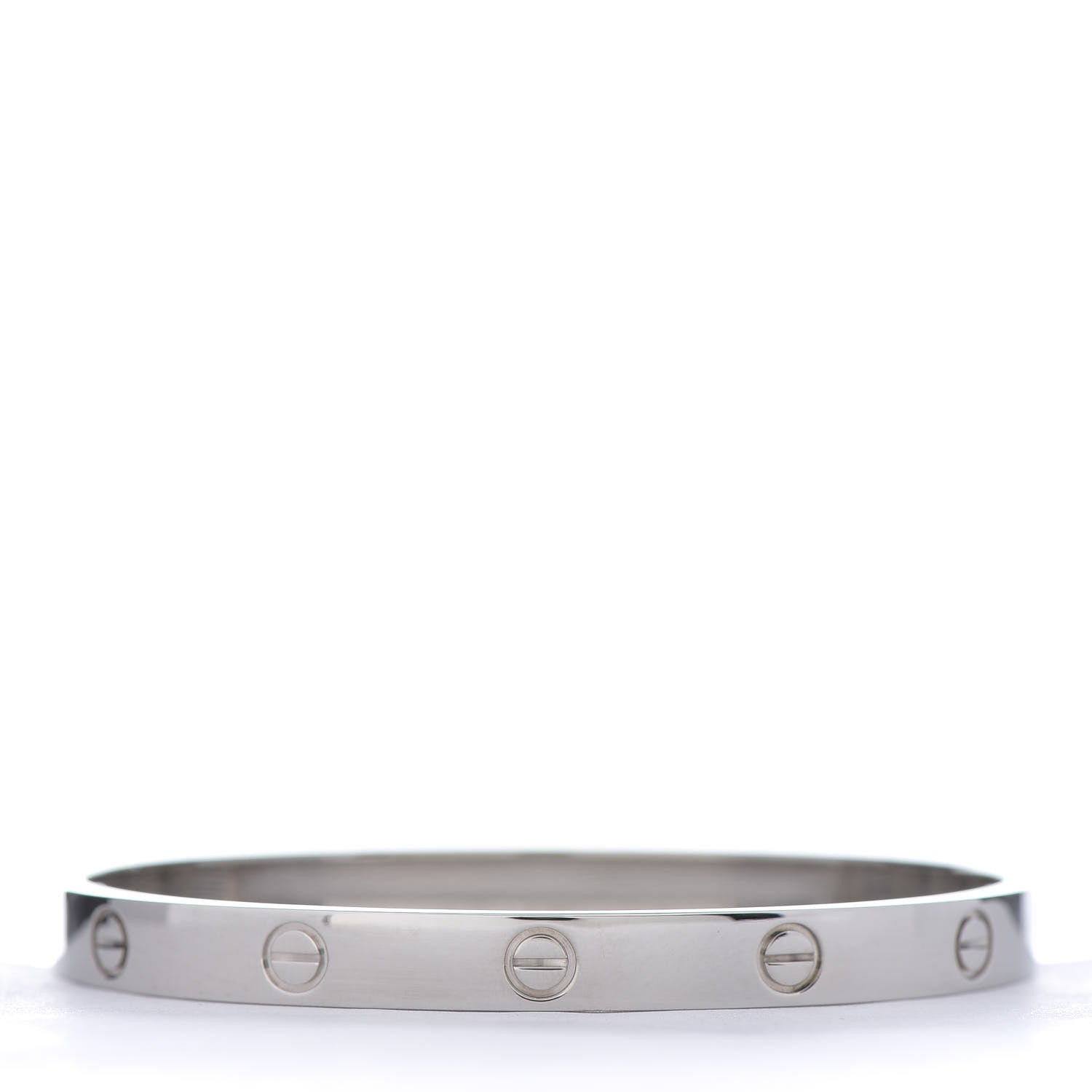 Cartier 18K White Gold LOVE Bracelet 18 3 of 7