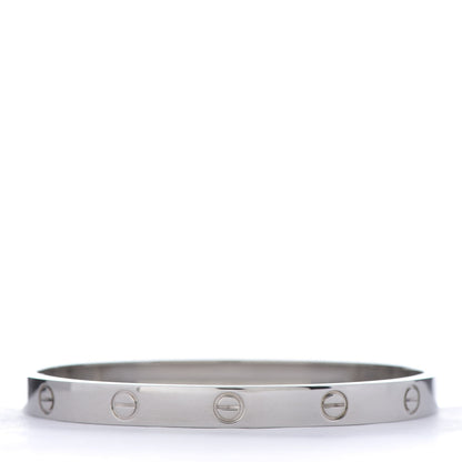 Cartier 18K White Gold LOVE Bracelet 18 3 of 7