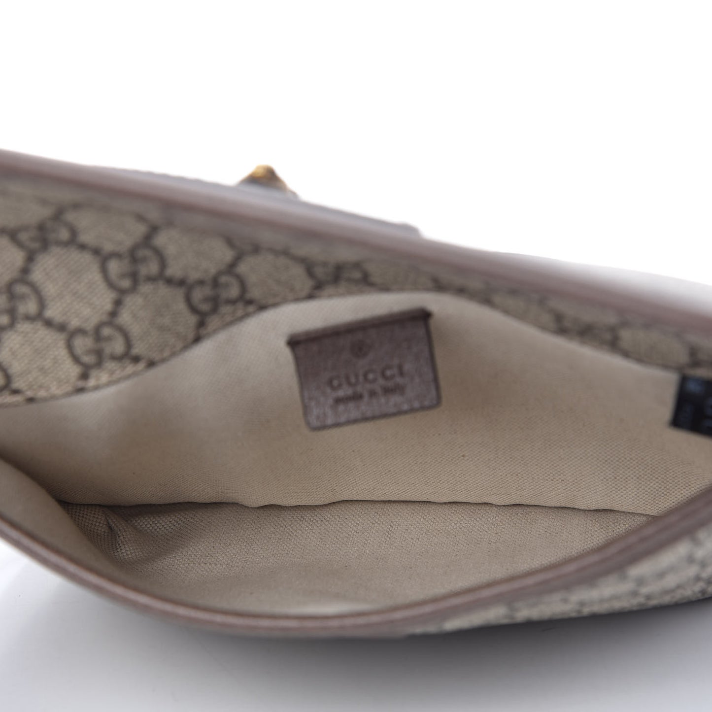 GG Supreme Monogram Neo Vintage Web Belt Bag Brown