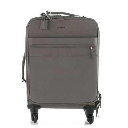 Burberry Grainy Calfskin Carry-On Suitcase Grey 1 of 12