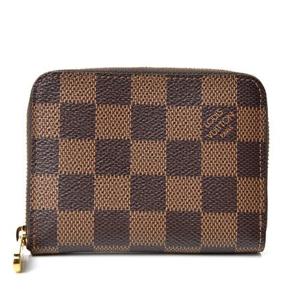 Louis Vuitton Damier Ebene Zippy Coin Purse Rose Ballerine 7 of 10