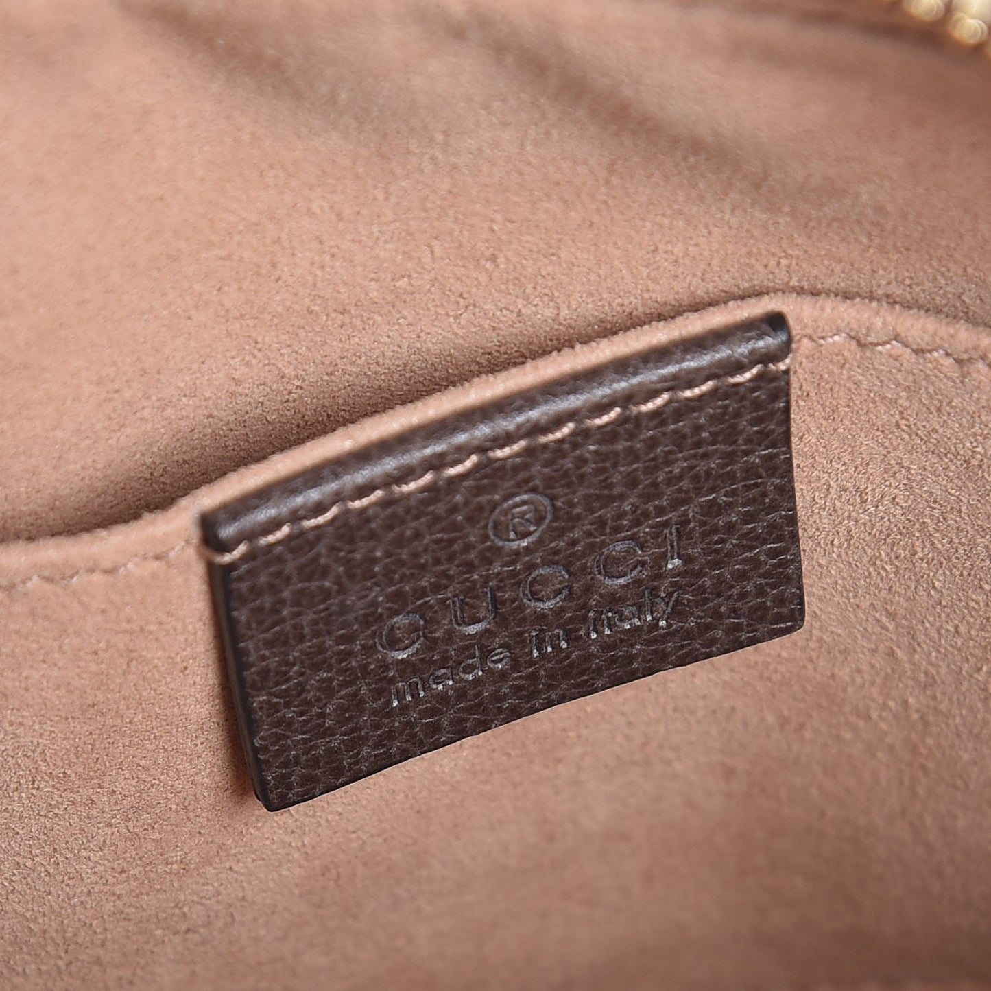 GG Supreme Monogram Web Small Ophidia Belt Bag 85 34 Dark Brown