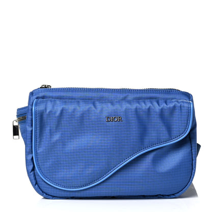 Christian Dior Nylon Saddle Belt Bag Blue 1 of 6