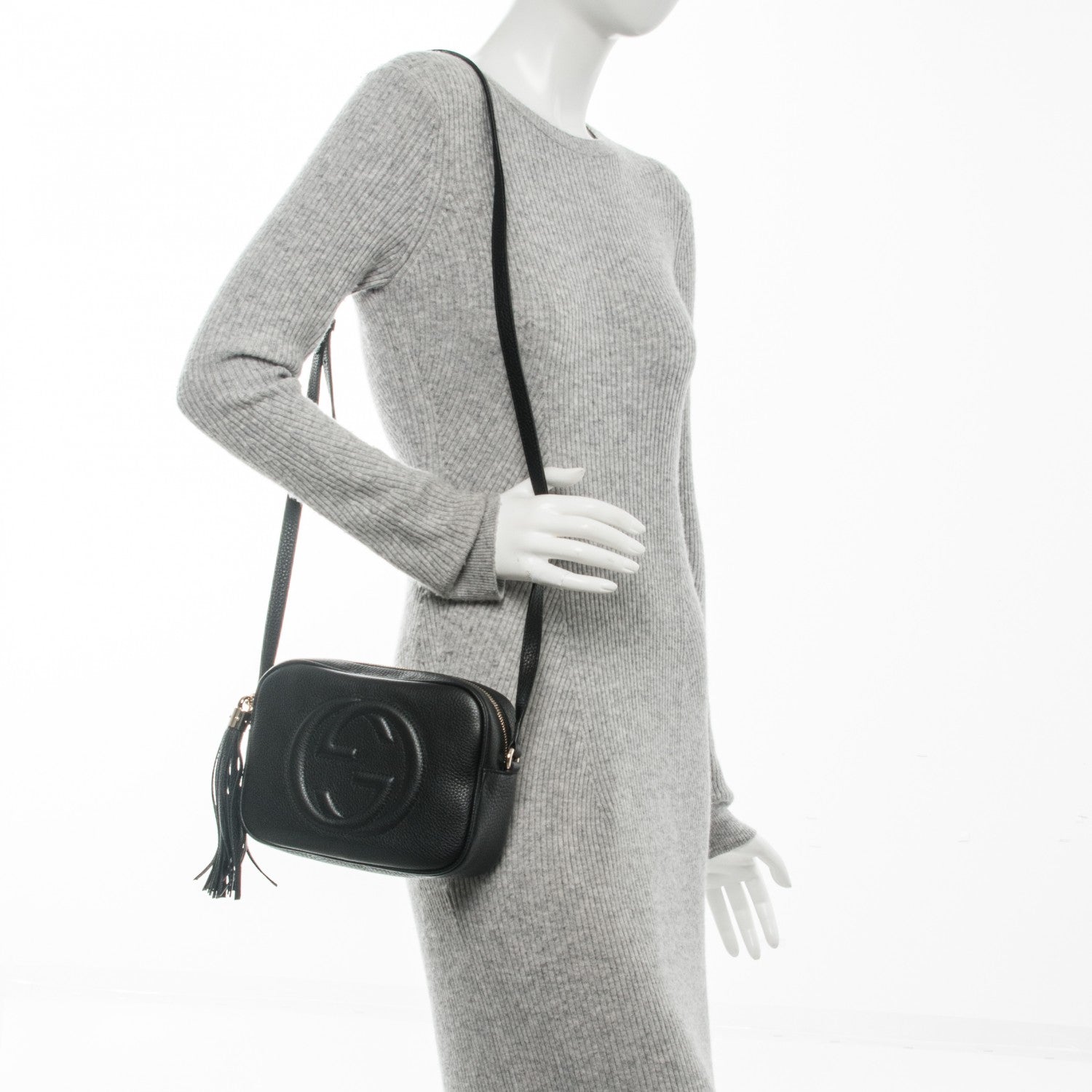 Gucci Pebbled Calfskin Small Soho Disco Bag Black 2 of 7