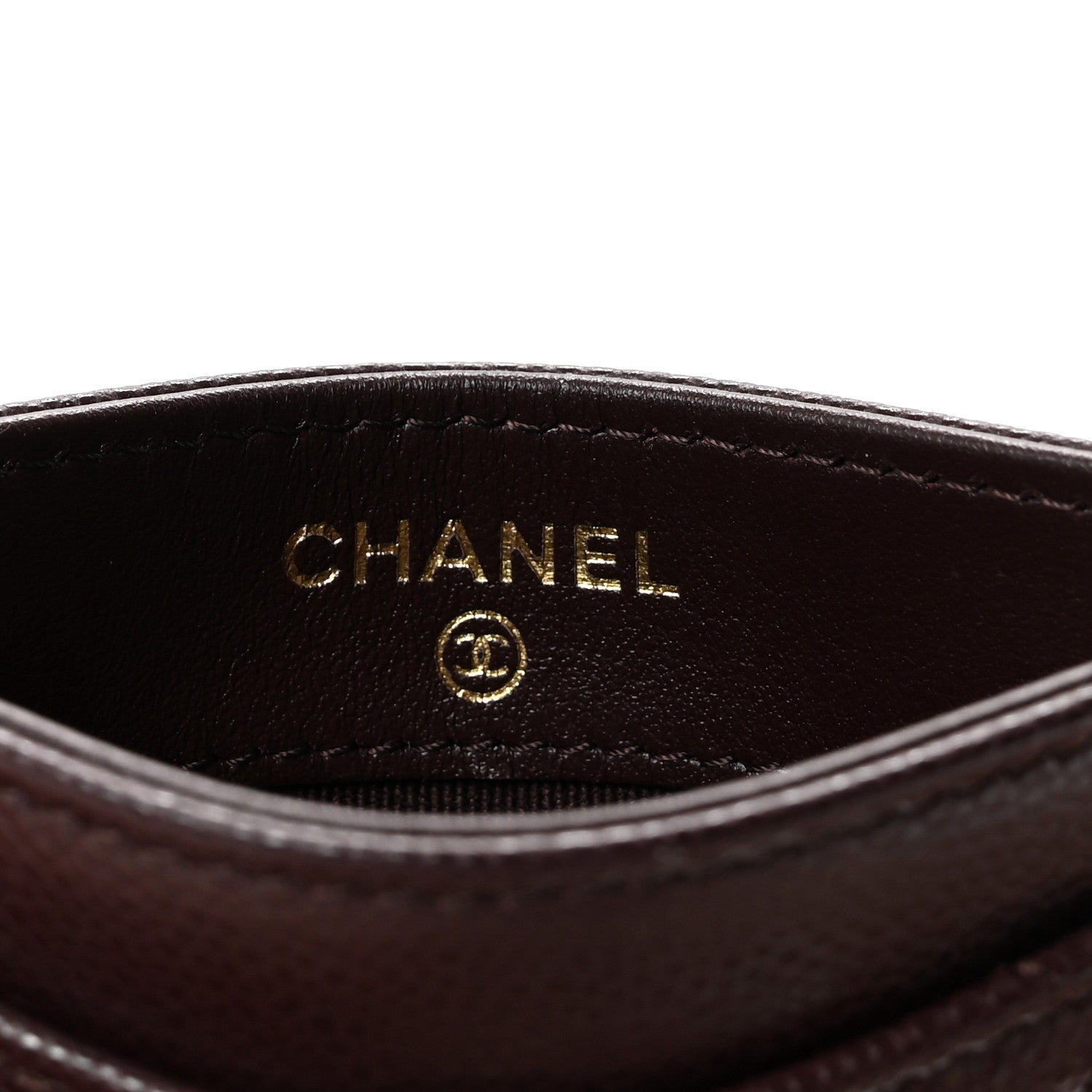 Chanel Caviar Quilted Card Holder Dark Brown 6 of 8