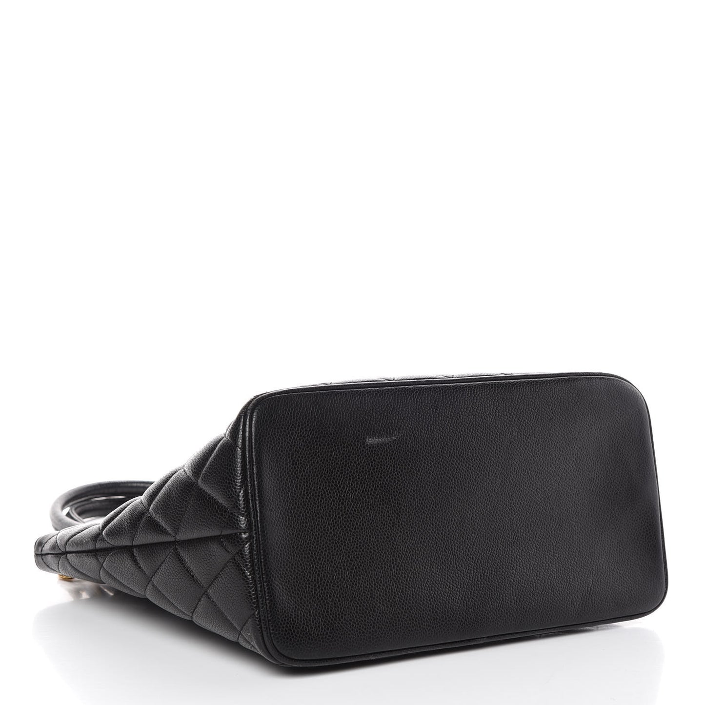 Caviar Quilted Medallion Tote Black
