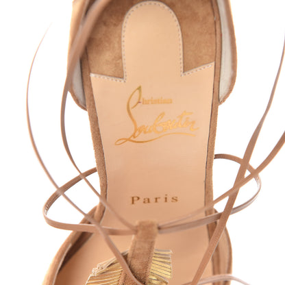 Christian Louboutin Veau Velours Janidi 100 Pumps 38 Safari 7 of 11