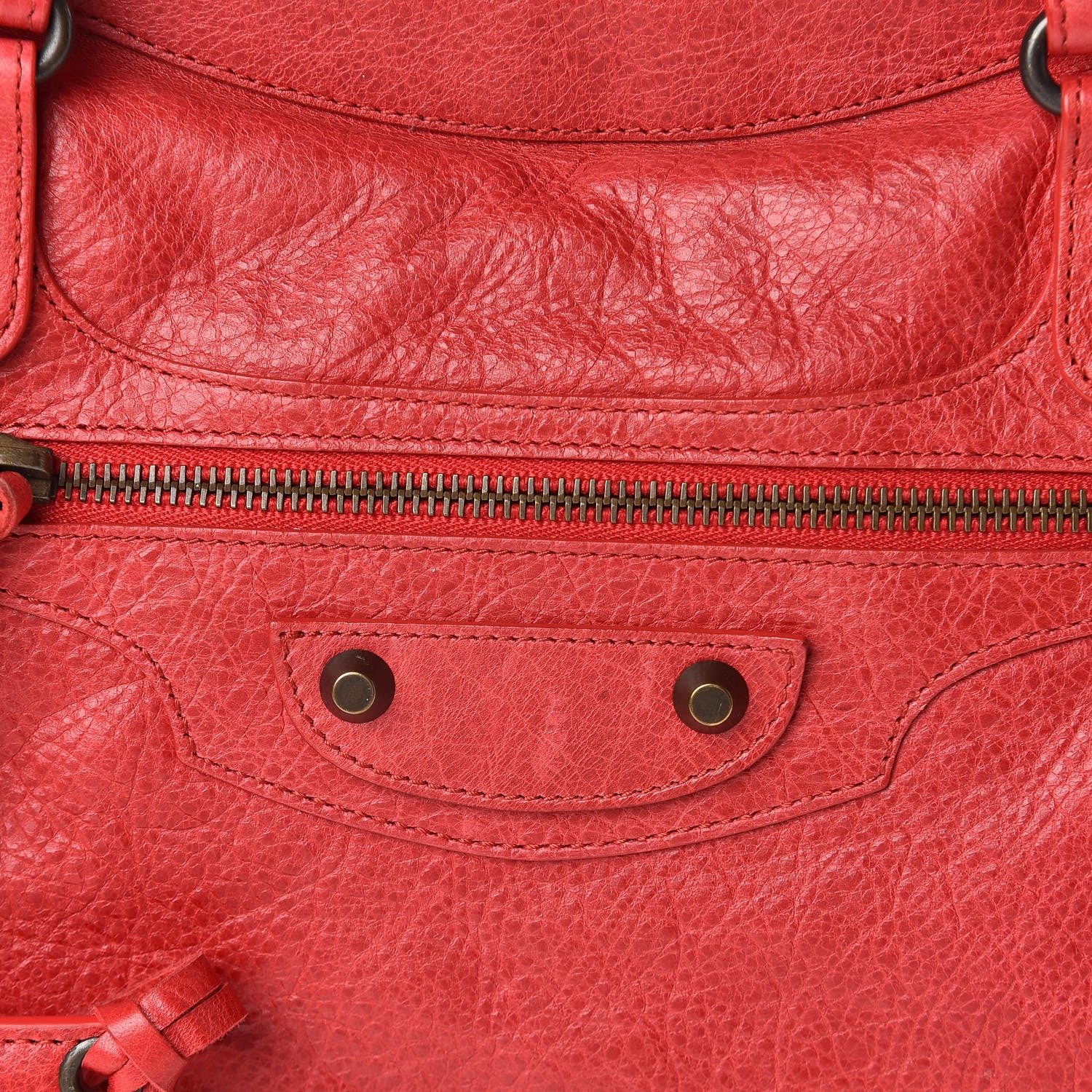 Balenciaga Agneau Classic Hardware City Rouge Coquelicot 15 of 15