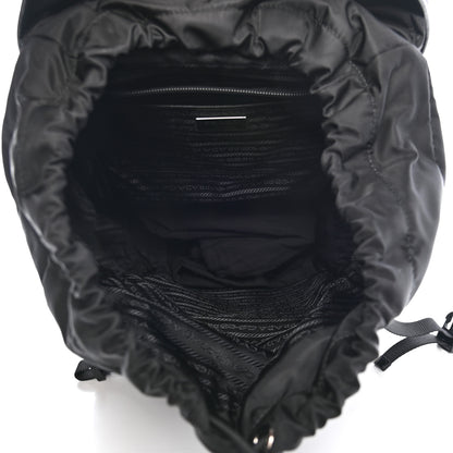 Prada Tessuto Nylon Impunturato Double Buckle Backpack Ardesia Black 5 of 9