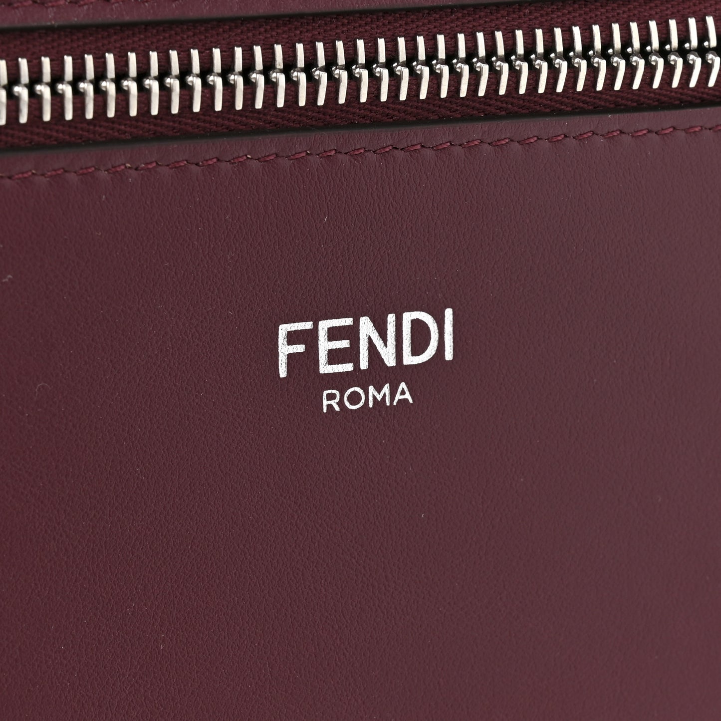 Cuoio Romano Vitello Cover Glazed Fabric Bi-Color FF 1974 Mini Peekaboo I SEE U Satchel  Ghianda Grezzo