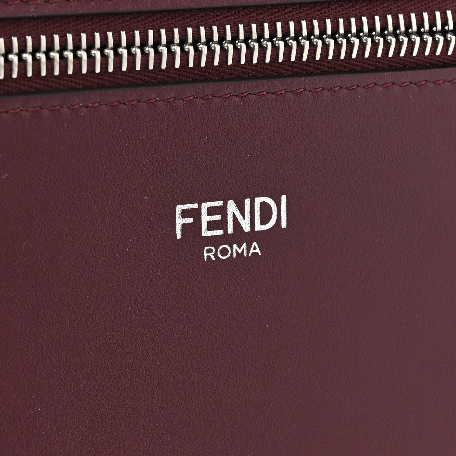 Fendi Cuoio Romano Vitello Cover Glazed Fabric Bi-Color FF 1974 Mini Peekaboo I SEE U Satchel  Ghianda Grezzo 6 of 13