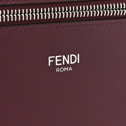 Fendi Cuoio Romano Vitello Cover Glazed Fabric Bi-Color FF 1974 Mini Peekaboo I SEE U Satchel  Ghianda Grezzo 6 of 13