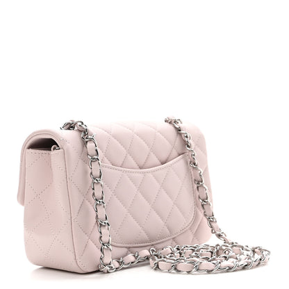 Chanel Lambskin Quilted Mini Rectangular Flap Light Purple 2 of 9