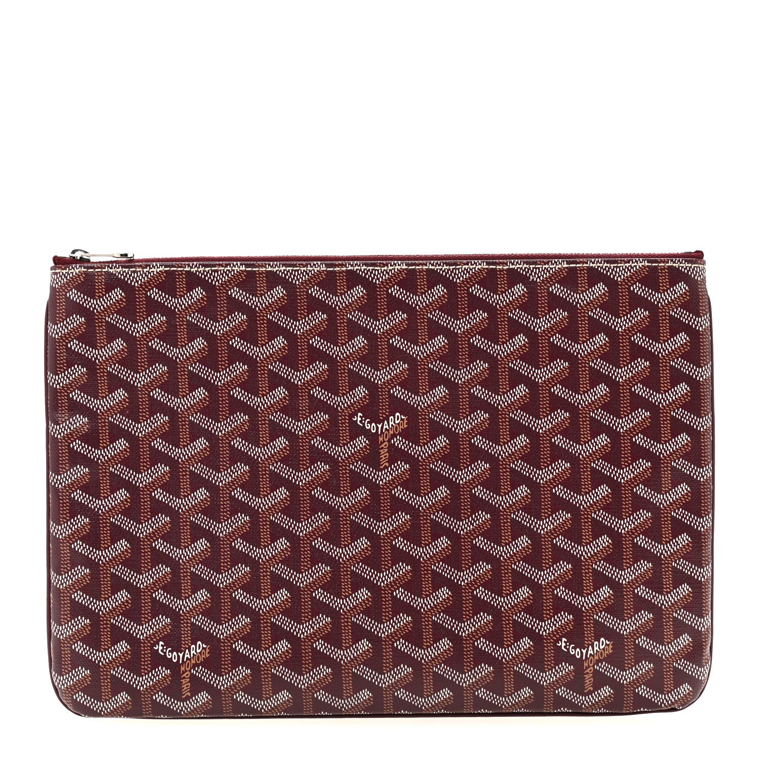 Goyard Goyardine Senat Pochette MM Burgundy 1 of 8