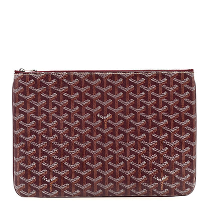 Goyard Goyardine Senat Pochette MM Burgundy 1 of 8
