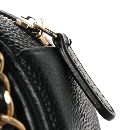 Chanel Caviar Quilted Round Filigree Crossbody Black 11 of 11