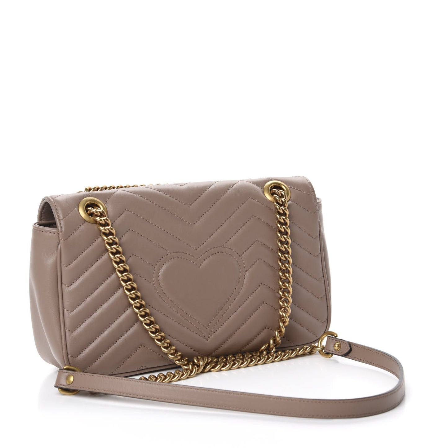 Calfskin Matelasse Small GG Marmont Shoulder Bag Porcelain Rose