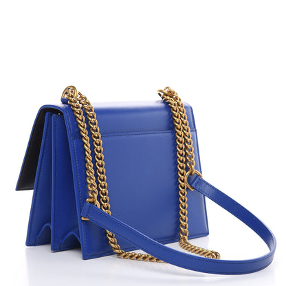 Balenciaga Box Calfskin S Sharp Chain Shoulder Bag Electric Bleu 3 of 10