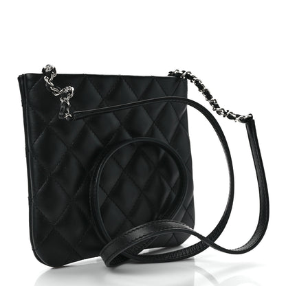 Chanel Lambskin Quilted Crossbody Bag Black 3 of 10