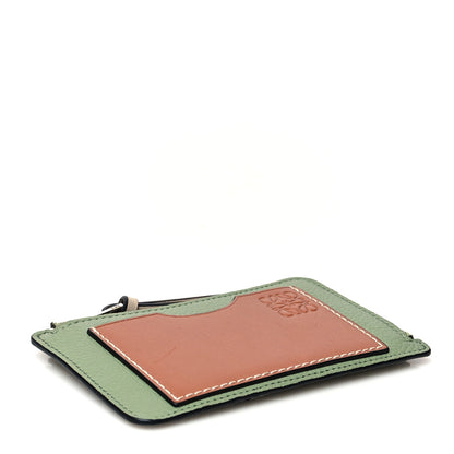 Loewe Soft Grained Calfskin Coin Card Holder Rosemary Tan 7 of 8