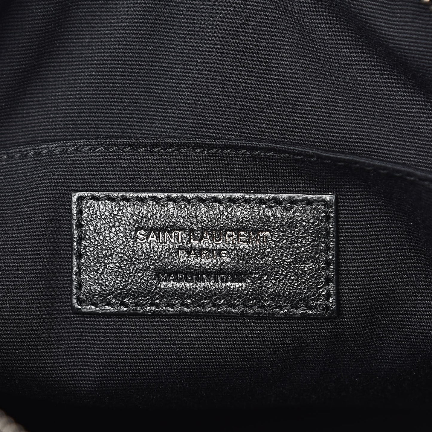 Calfskin Matelasse Monogram Lou Camera Bag Black