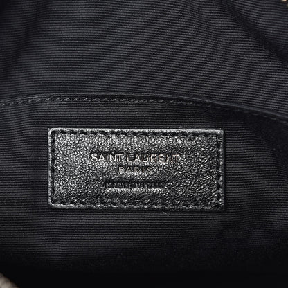 Saint Laurent Calfskin Matelasse Monogram Lou Camera Bag Black 6 of 8