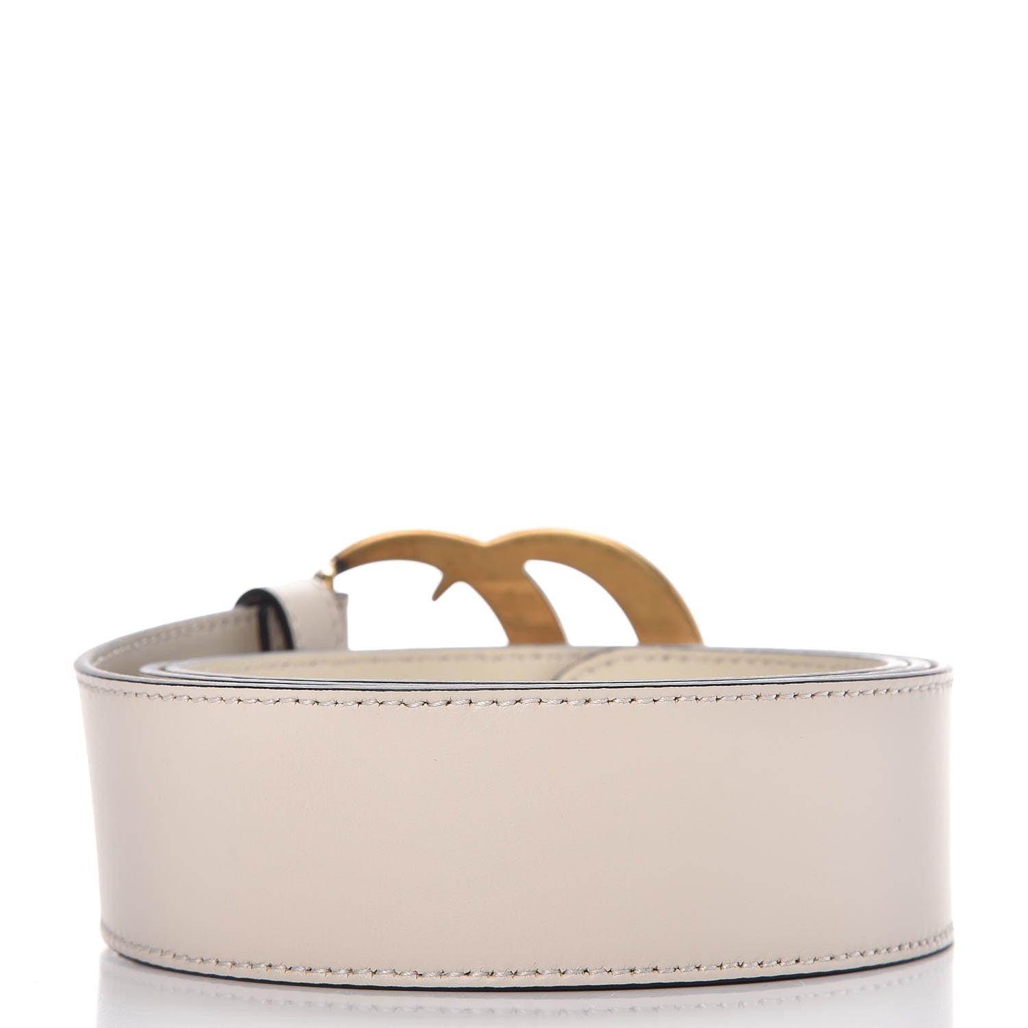 Gucci Calfskin Double G 40mm Belt 90 36 Mystic White 3 of 6