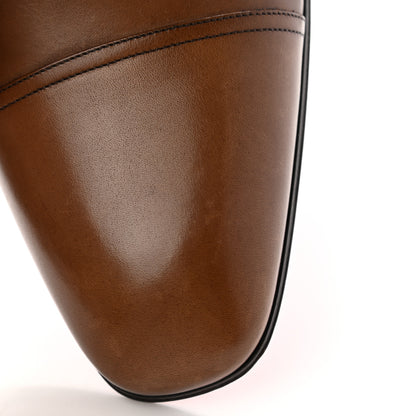 Christian Louboutin Calfskin Mens Mortimer Flats 45 Brown 9 of 16