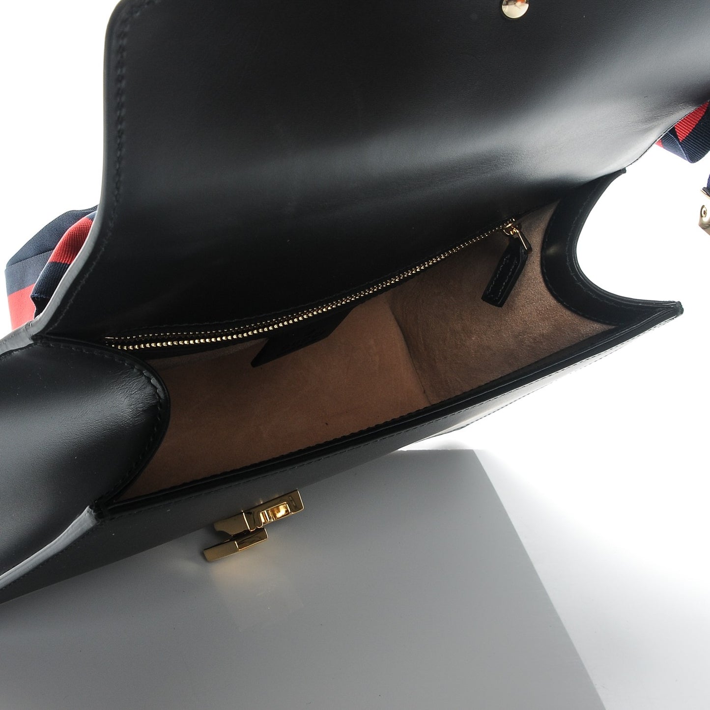 Calfskin Small Sylvie Shoulder Bag Black